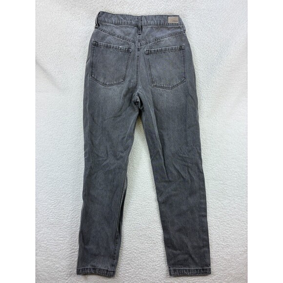 RSQ 90s High Rise Straight Jeans Womens 26 Gray Distressed Y2K Grunge Denim - Picture 12 of 15